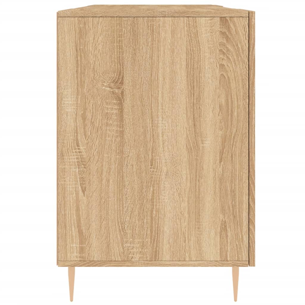 Bureau，Table de travail，Table d'étude chêne sonoma 140x50x75 cm bois d'ingénierie CWV53729 - 7