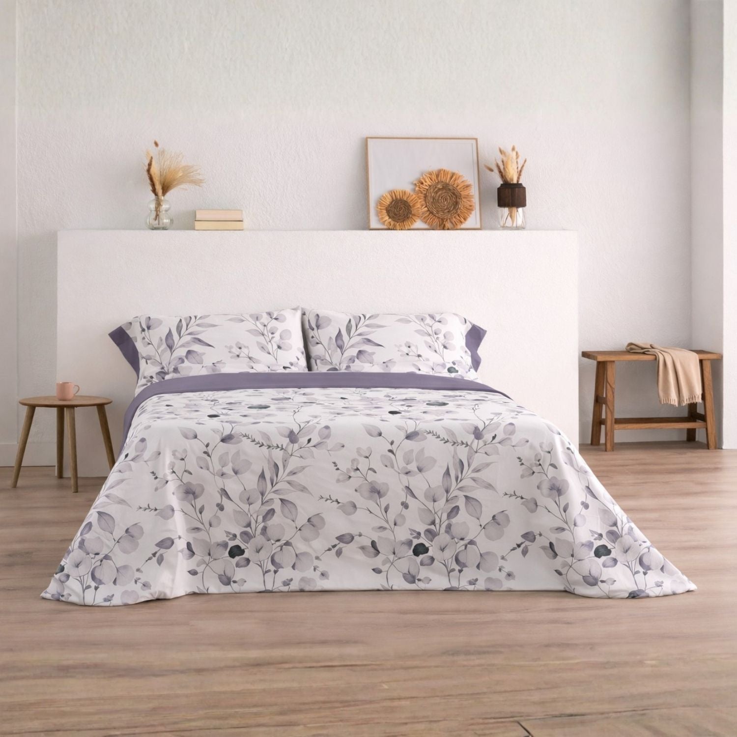 Jogo de Lençóis 144 fios Ahoa Malva Cama 160cm (4 peças) Donegal Collections - 2