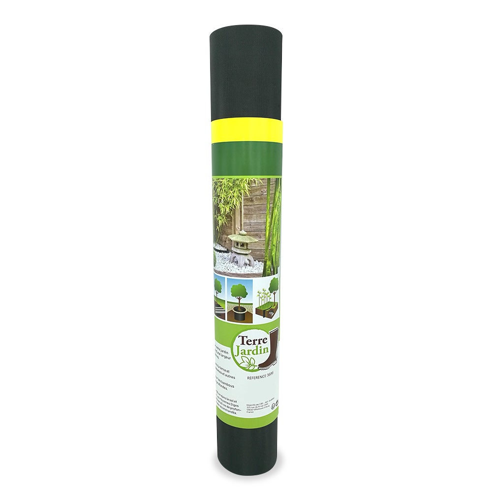 Barrera anti-rizomas, anti-raíces y bambú - 800g/m² - Rollo 5 m x 60 cm - 2