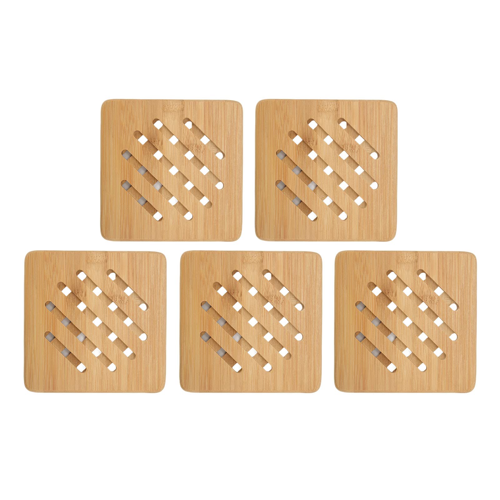 Sapin de Noël en bois - Sous-verres résistants à la chaleur