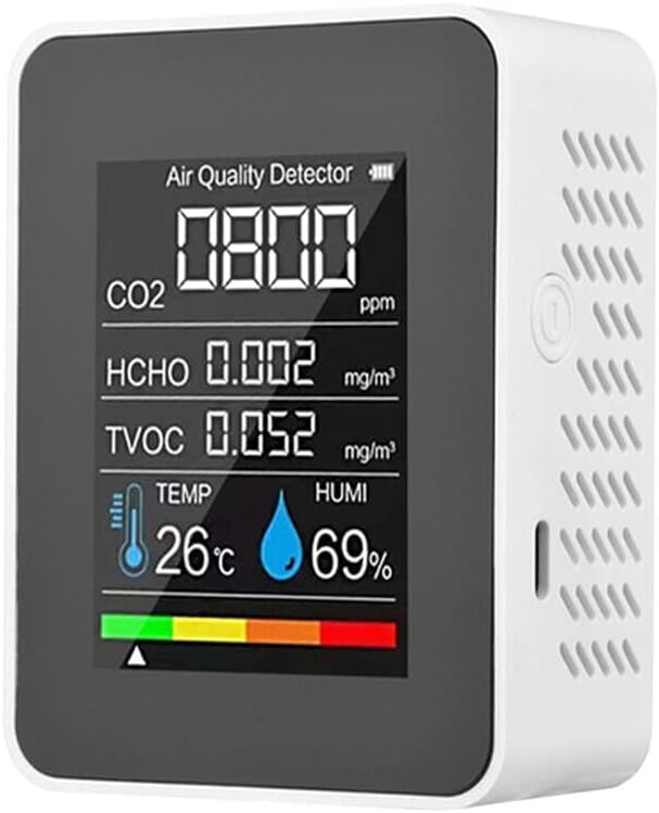 Moniteur De Qualité D'Air Intelligent – Compatible Alexa – Mesure Pollution