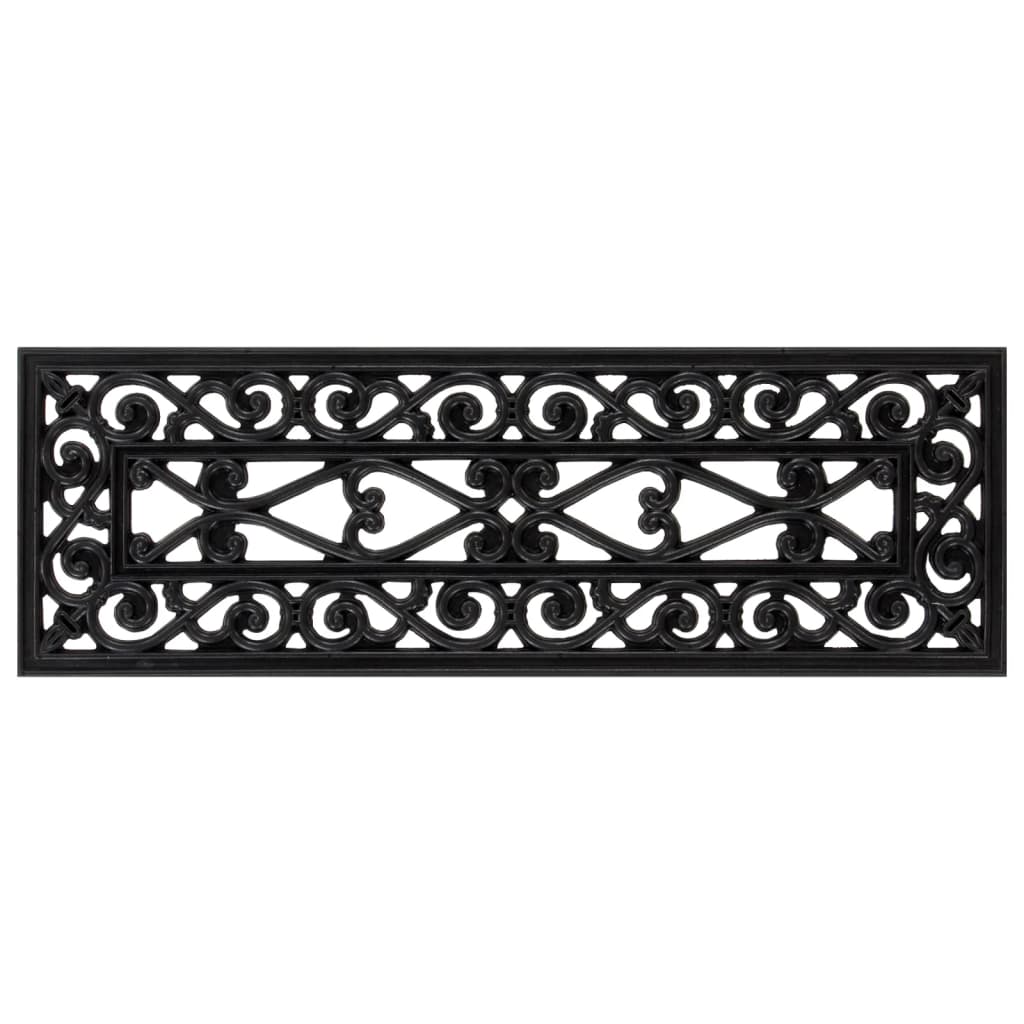 Tapis D'escalier En Caoutchouc Aspect Fonte - Dimensions 75 X 25 Cm - Pour Intérieur/extérieur