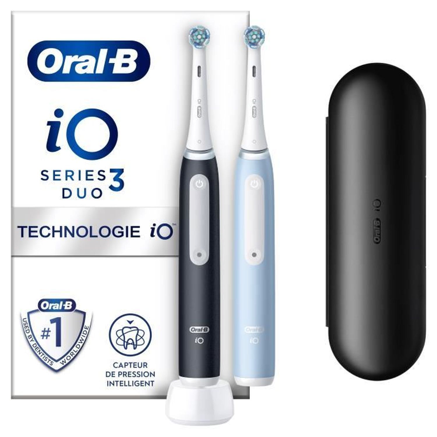 Elektryczna szczoteczka do zębów Oral-B iO 3 Czujnik ciśnienia i 2 końcówki