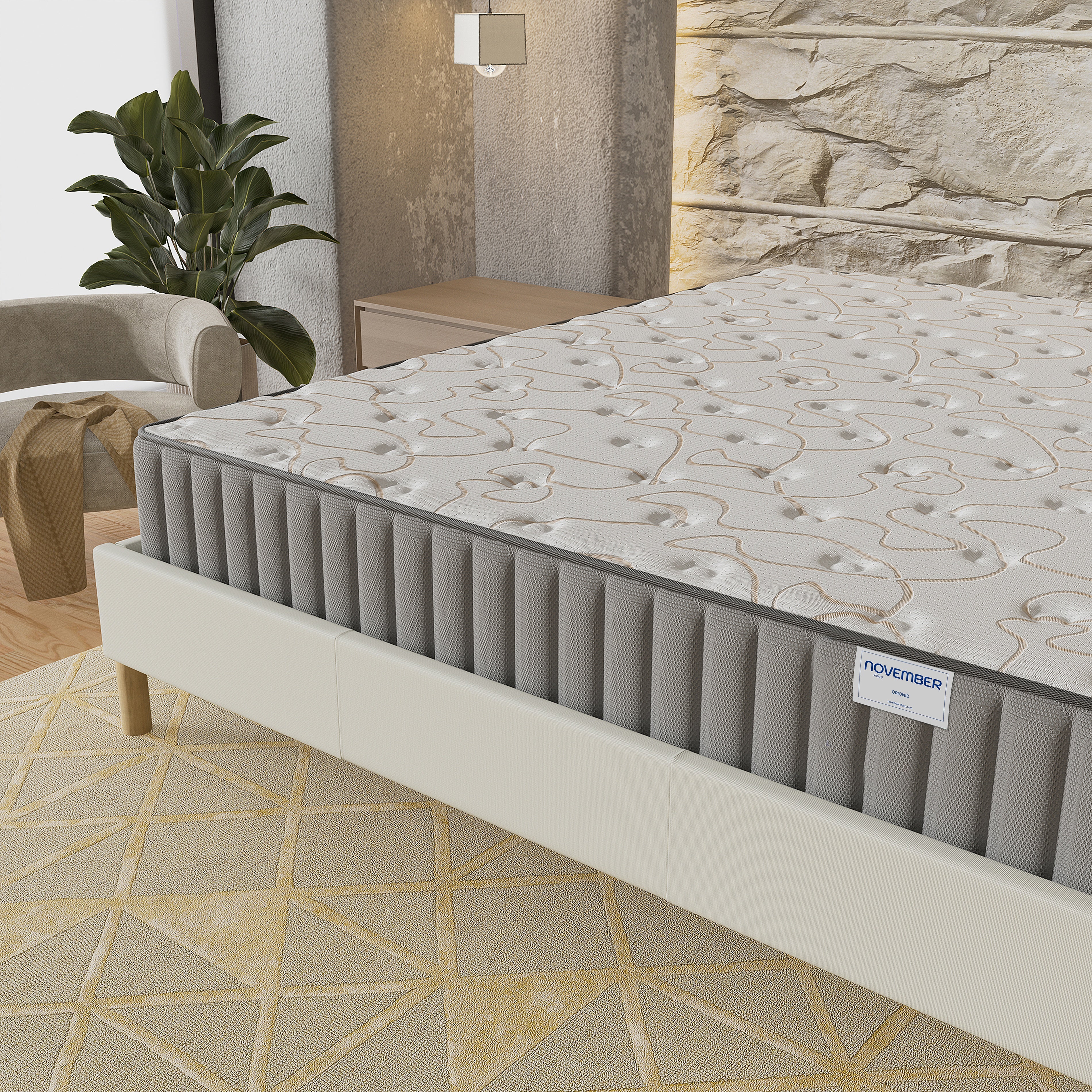 Matelas mousse 140x190 cm accueil mémoire de forme, épaisseur 22cm - 4
