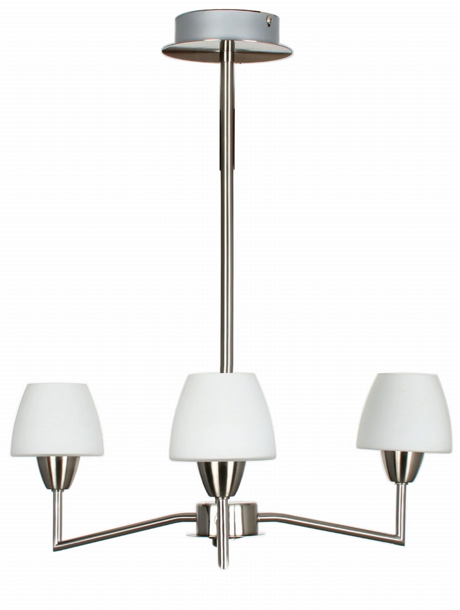 Lampa wisząca Togo srebrno-biała 3xG9x40W wym: 55 x 45 x 45 cm metal Candellux