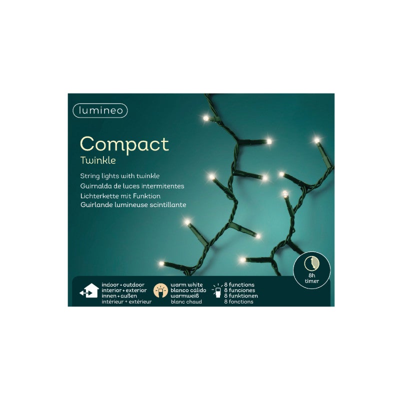 Guirlande scintillante compact EDM - esprit de Noël - blanc chaud - ampoules LED - 16 m - 72265 - 3