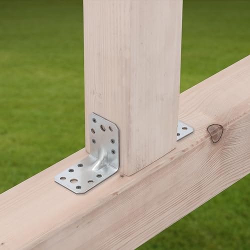 DOJA Barcelona | Equerre Metal | 20 Pcs Equerre Fixation | 60 x 60 x 15 x 2 mm | Acier Galvanisé | Corniere Acier pour Equerre Etagere Murale, Tasseau Bois, Meuble d'Angle, Claustra Bois Exterieur DOJA Barcelona | Equerre Metal | 20 Pcs Equerre Fixation | 60 x 60 x 15 x 2 mm | Acier Galvanisé | Corniere Acier pour Equerre Etagere Murale, Tasseau Bois, Meuble d'Angle, Claustra Bois Exterieur