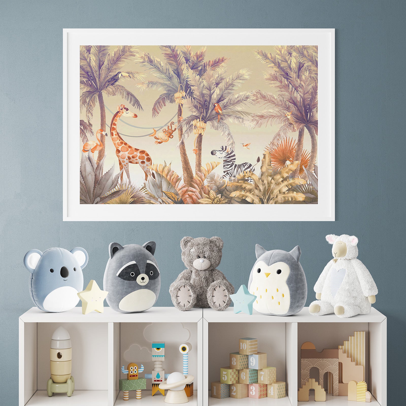 Set Di 6 Stampe Artistiche Di Dinosauri, Set Da Parete Per Bambini, Stampe Artistiche Di Dinosauri - 8