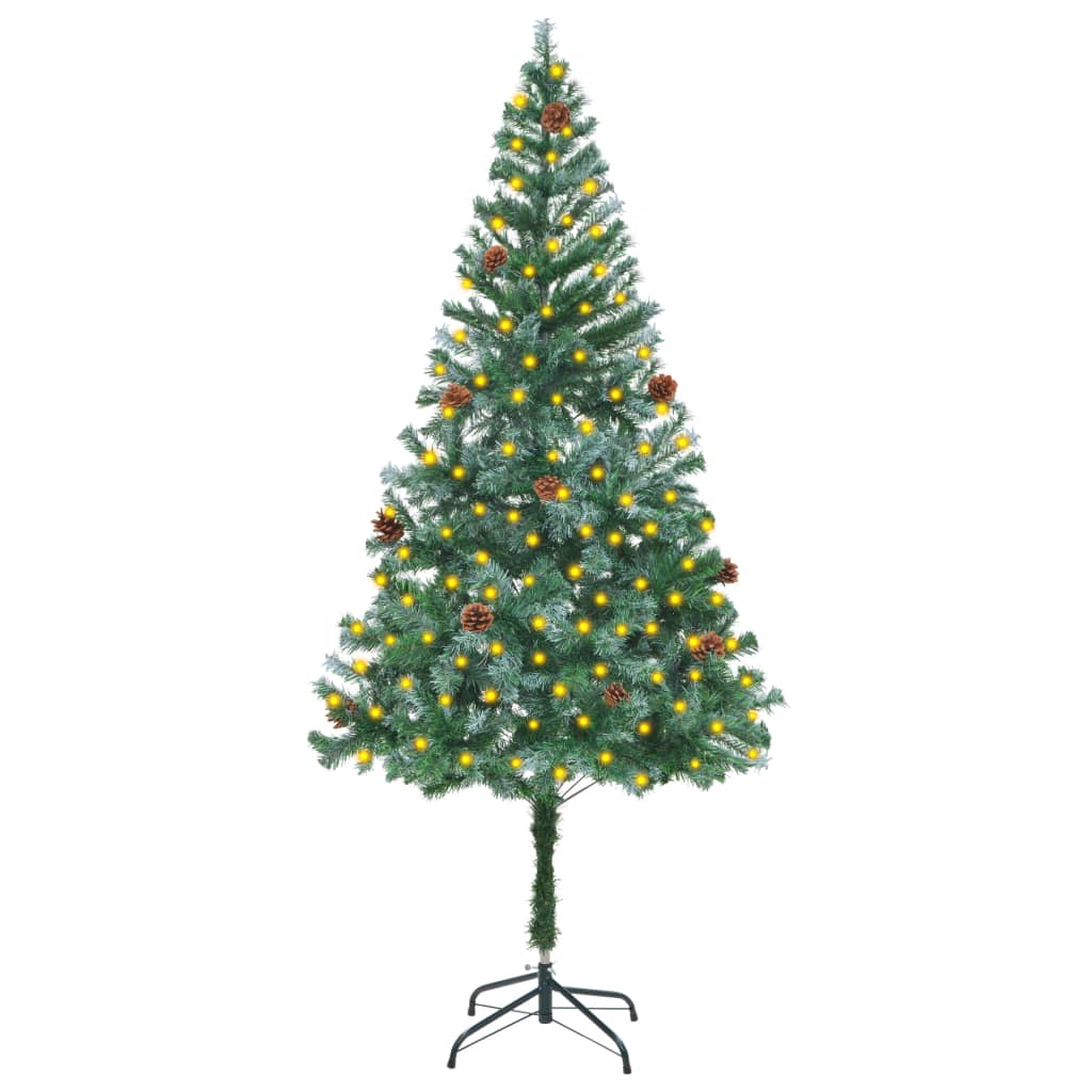 Sapin De Noël Pré-éclairé Pour Urne/extérieur - 51,6 Cm, Lumières LED à Piles, Modes Blanc Chaud Et Multicolore - 5