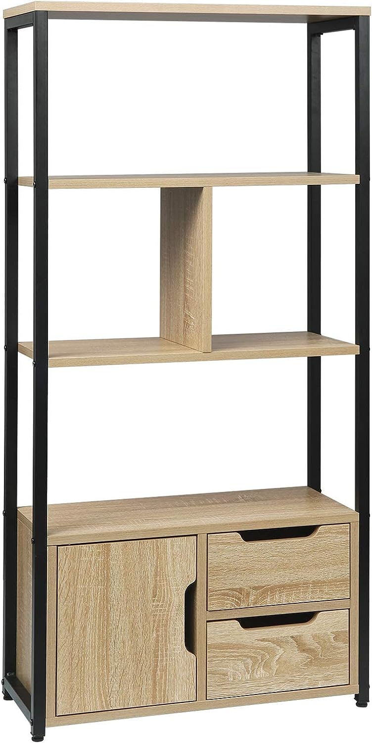Bibliothèque pour Bureau Beige H. 120 x l. 58 x P. 24 cm - 5