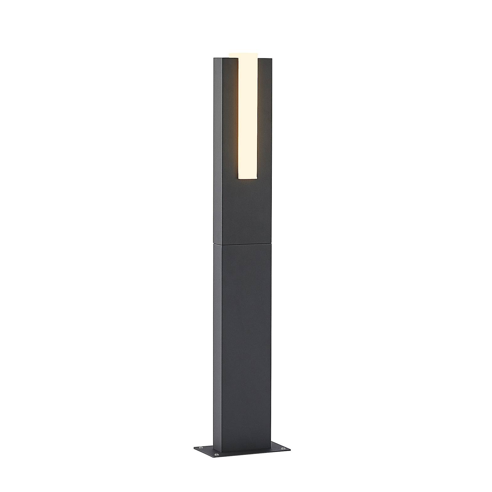 Lucande virgalia bolardo luminoso led, 65 cm, iluminación de senderos, baliza, iluminación de senderos, farola