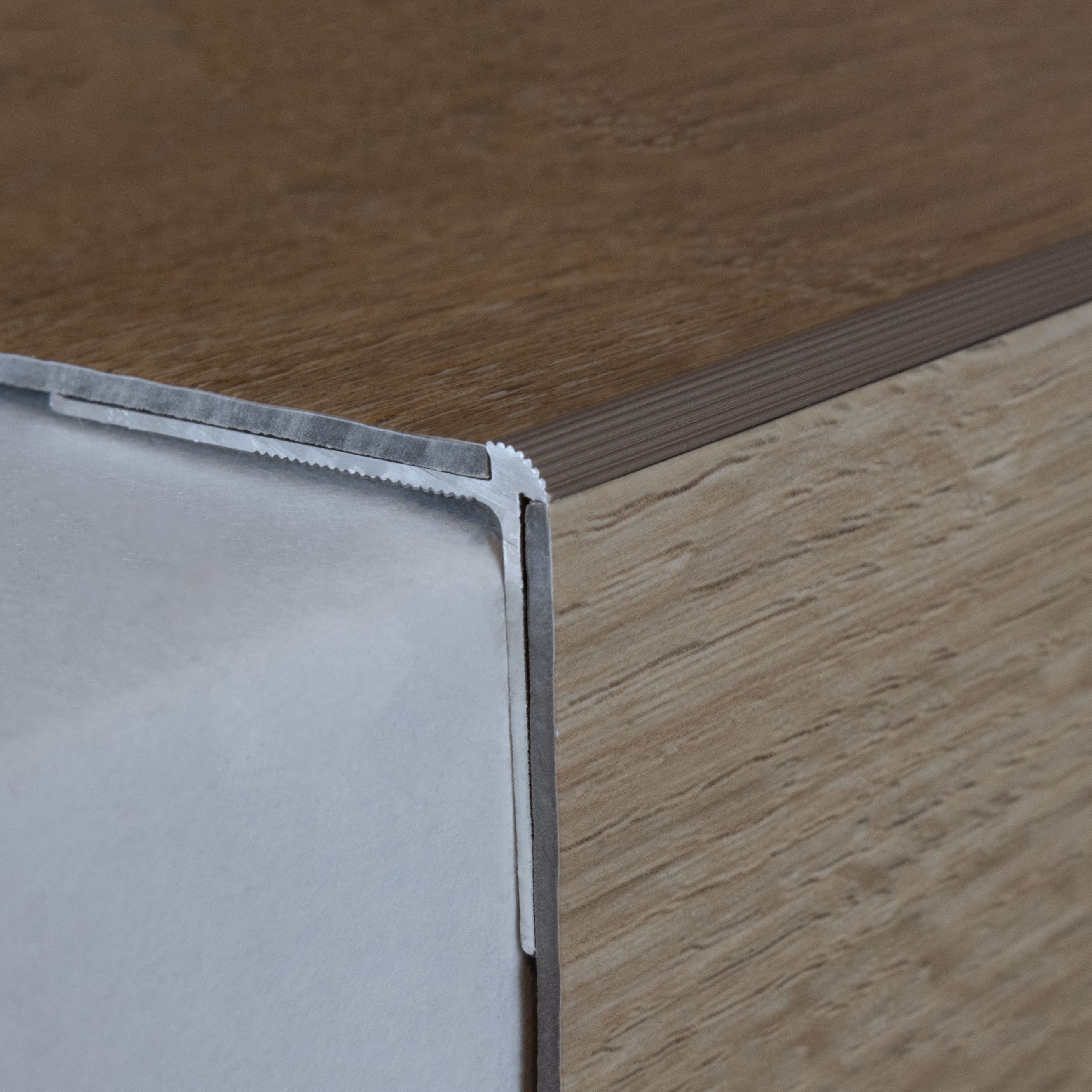 PROVISTON Profil nez de marche Profilé d'angle en aluminium 40x30x1000mm Argent - 3