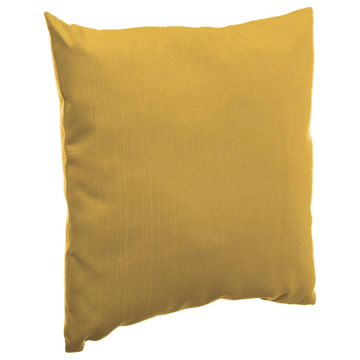 Coussin Décoratif Atmosphera Tropic Velours Jaune Moutarde Et Doré 40x40 Cm - Déhoussable