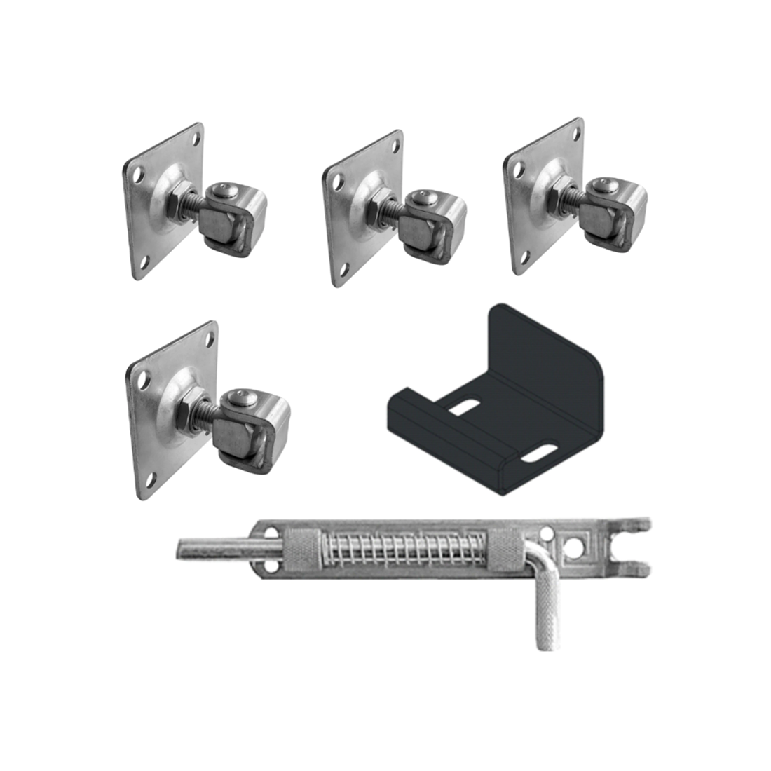 Portail en fer forgé modèle 06 noir 428x180 (L x H) Portail avec jeu d'accessoires inclus Portail pour piétons et voitures - 5