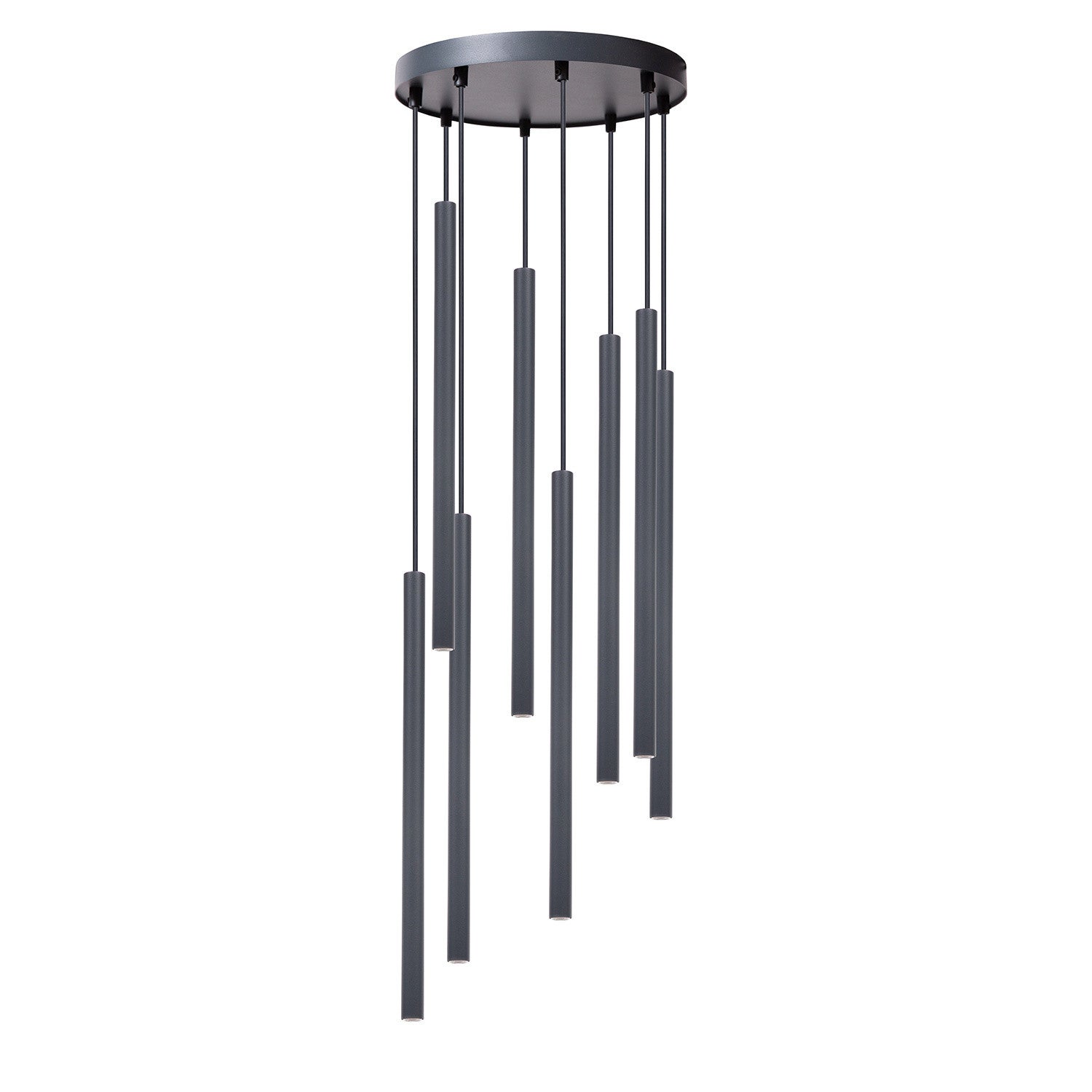 Lampa wisząca SOPEL grafitowa 8 x G9 x 3W wym: 100 x 30 x 30 cm Sigma Lighting