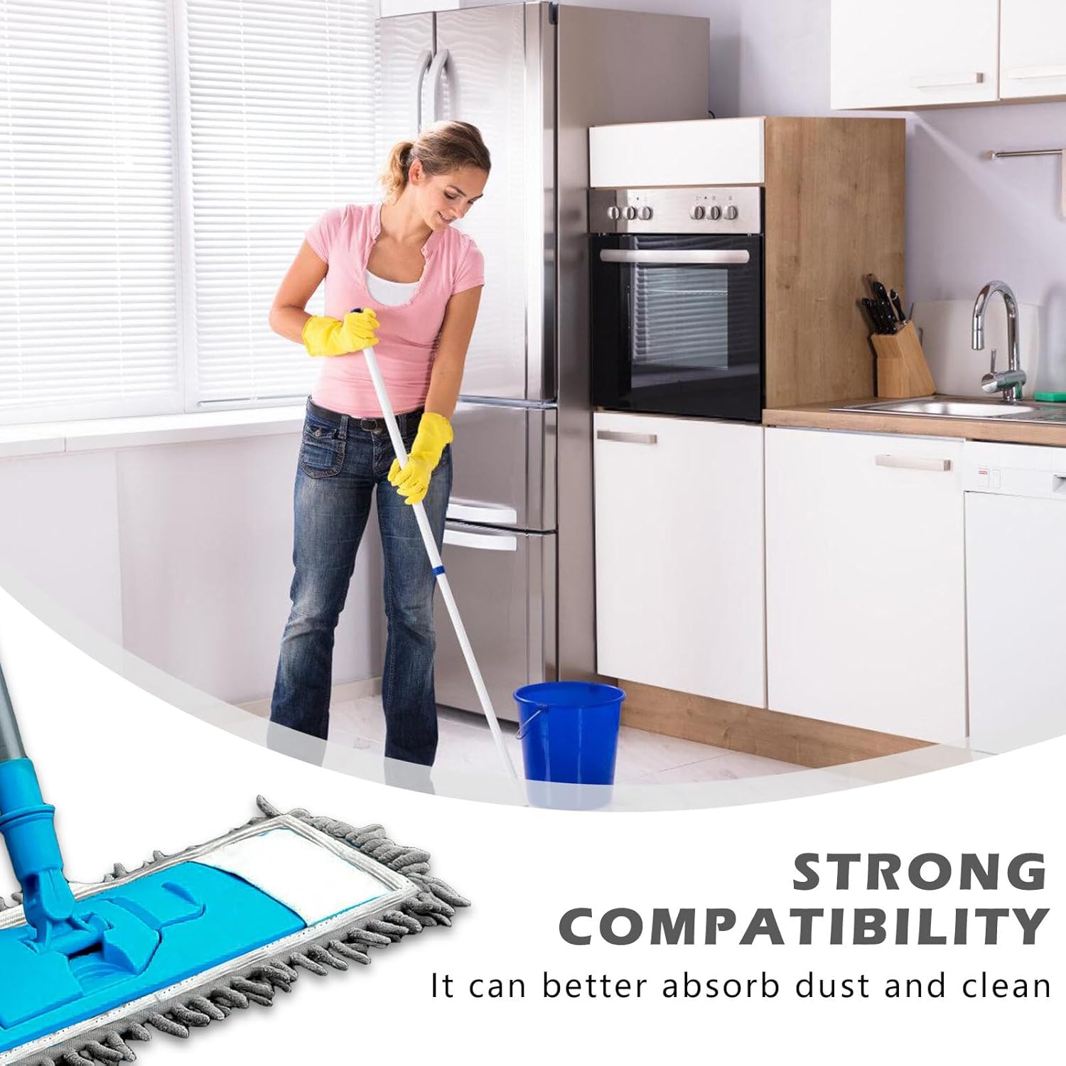8 Lingettes Réutilisables Pour Swiffer Sweeper – 25,4 X 11,5 Cm – Microfibre, Lavables – Usage Humide Et Sec
