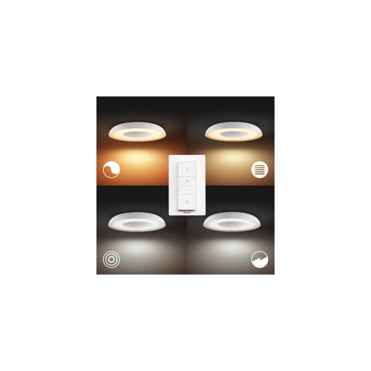 Plafonnier PHILIPS HUE White Ambiance STILL Rond blanc+tlc - 5