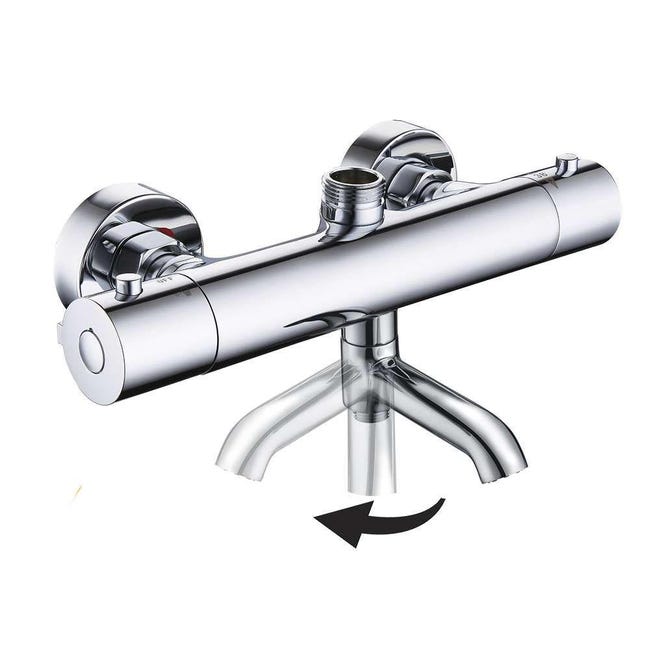 Ducha Termostática Bricomart Grifos Bañera Mezclador Termostático