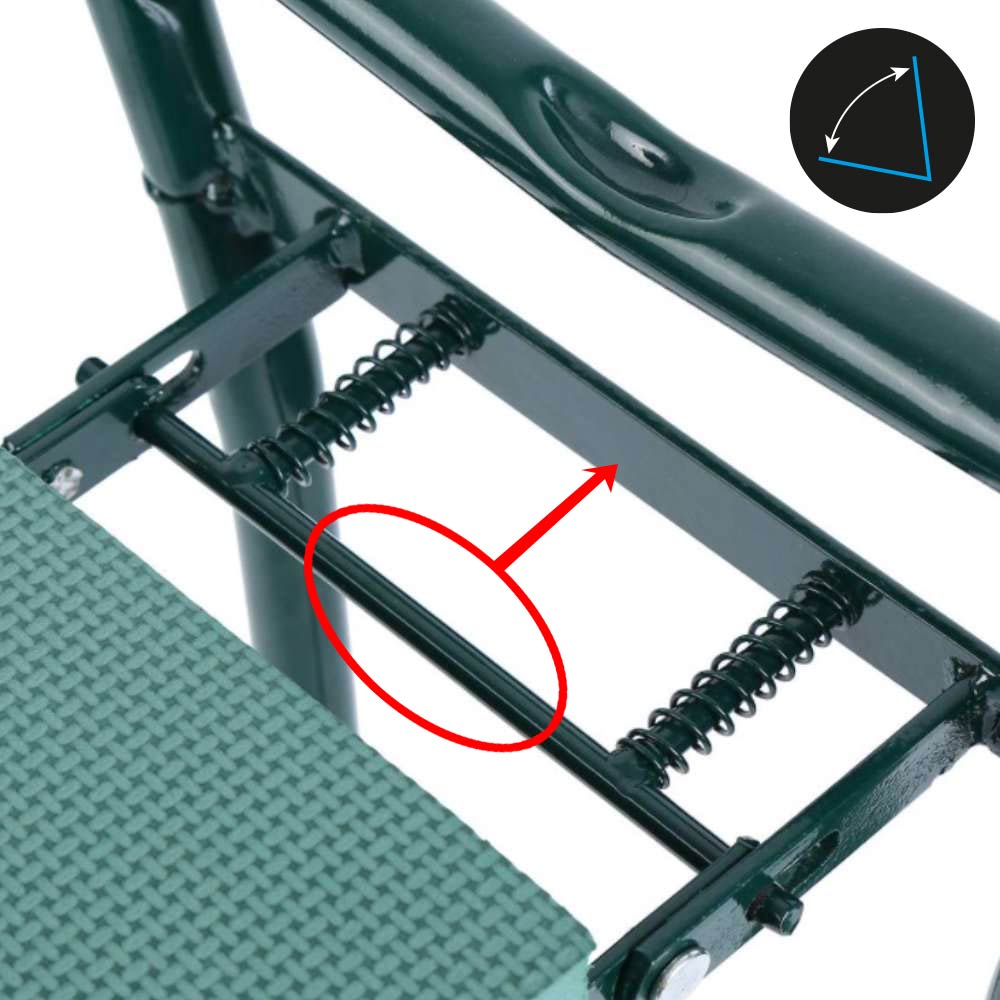 Tabouret de Jardin Pliable 2-en-1 – Siège & Agenouilloir Ergonomique pour Jardiner - 7