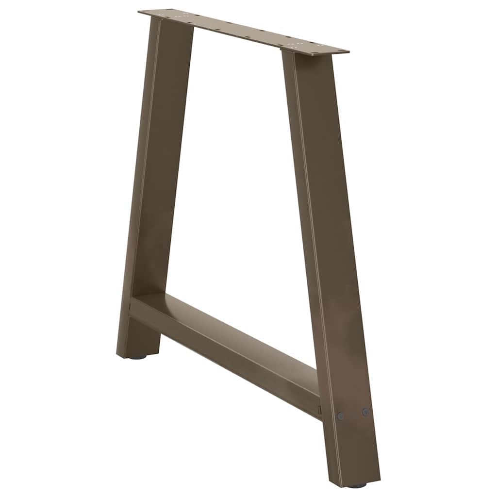 Maison Exclusive - Pieds de table à manger en forme de A 2 pièces 90 x (72-73) cm Acier - 4