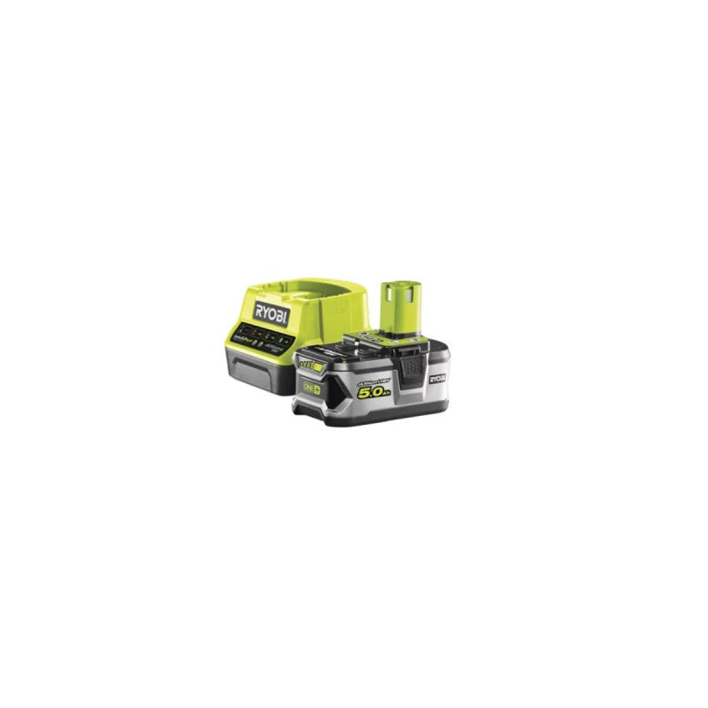 Pack RYOBI débroussailleuse 18V One+ OBC1820B - 1 batterie 5.0Ah - 1 chargeur 2.0Ah RC18120-150 - 5