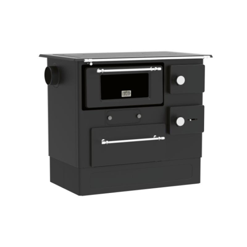 KUCHNIA NA DREWNO ALFA PLAM REGULAR 46 ANTRACYT LEWA 8 kW 1szt.