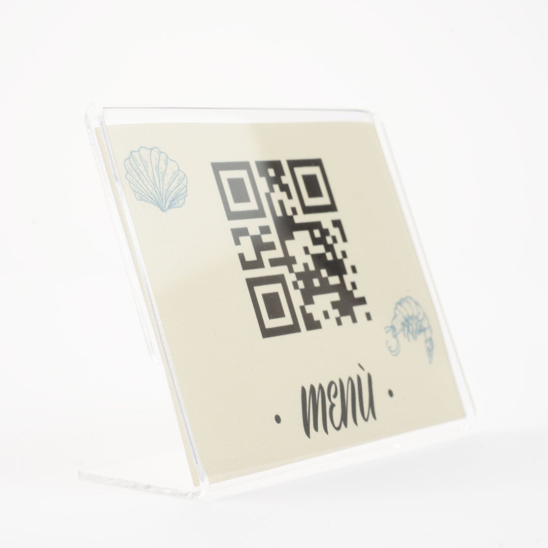 100 Supporti Acrilici Trasparenti A L Per Esposizione – 10,2x15,2 Cm Per Menu, Foto E Cartelli