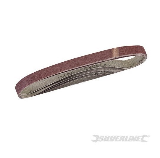 Lot De 48 Bandes Abrasives Tissu 13x457mm Grain 80 - Pour Limes Électriques Et Ponceuses