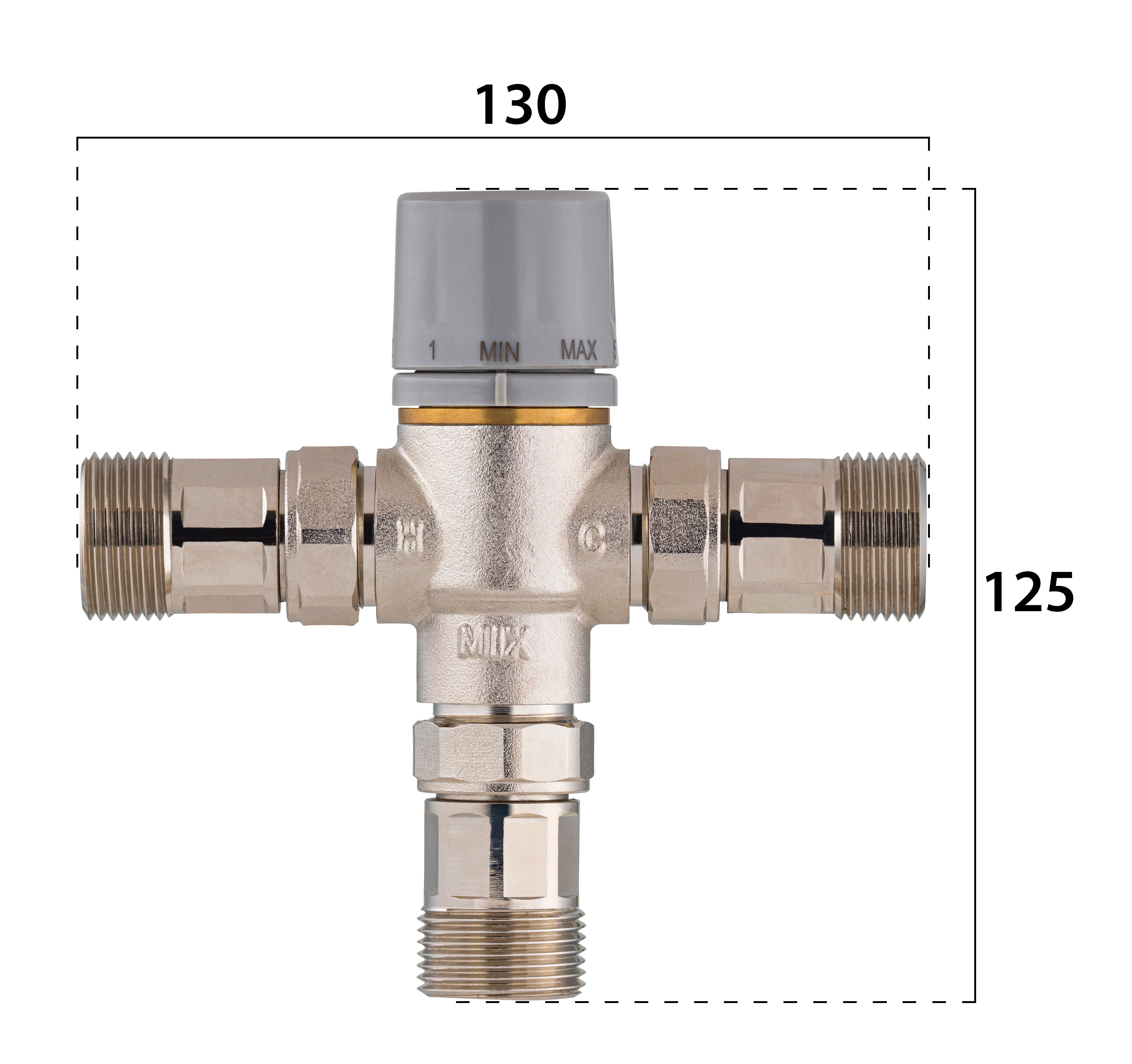 Mitigeur thermostatique pour chauffe-eau Mâle 20x27 (3/4) NOYON & THIEBAULT - 5