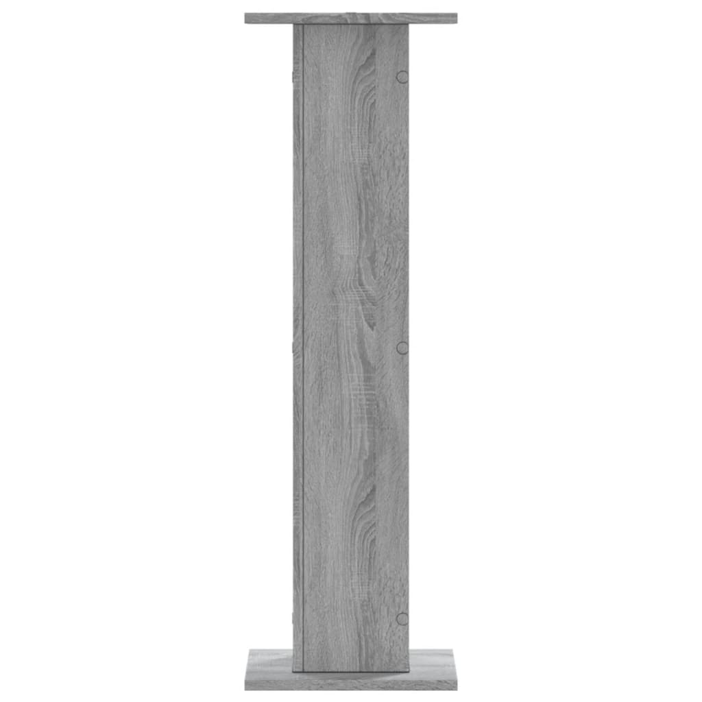 Supports pour plantes, 2 pièces, gris, en panneau de bois, pour le jardin - 7