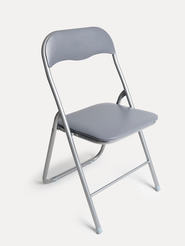 VIPHOGAR Pack 6 sillas plegables Polo, color gris (43,9 x 44,5 x 78 cm)