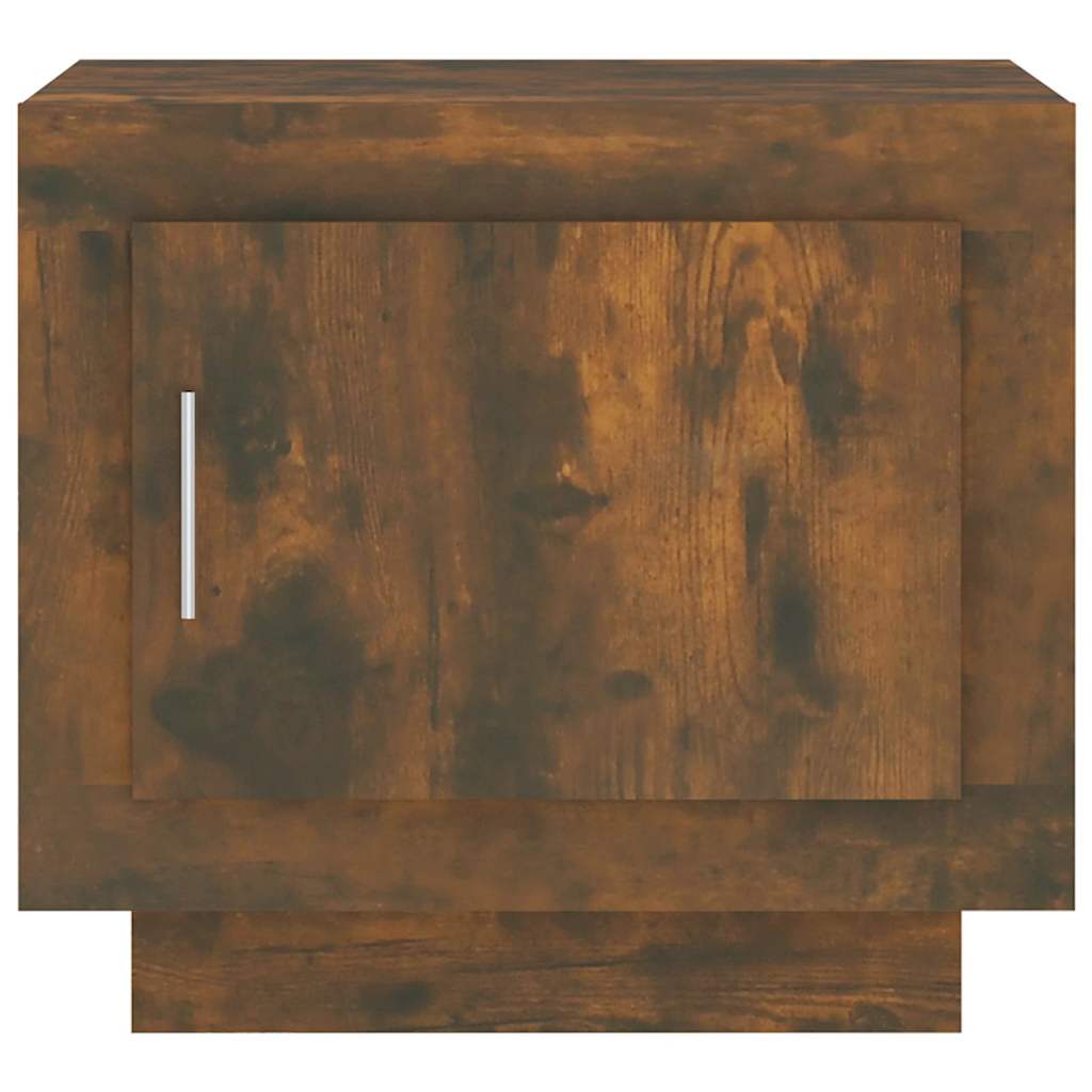 vidaXL Table basse chêne fumé 51x50x45 cm bois d'ingénierie - 5