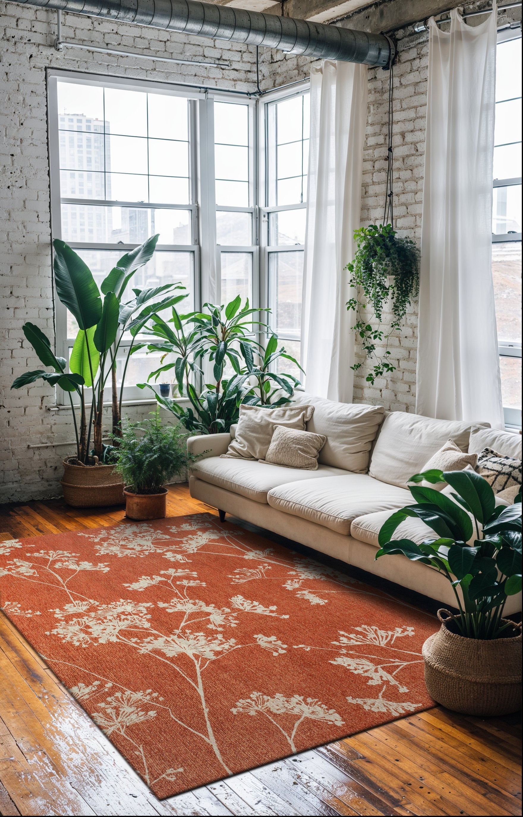 Tappeto da salotto moderno tessuto piatto BASIL 200x280 cm - 2