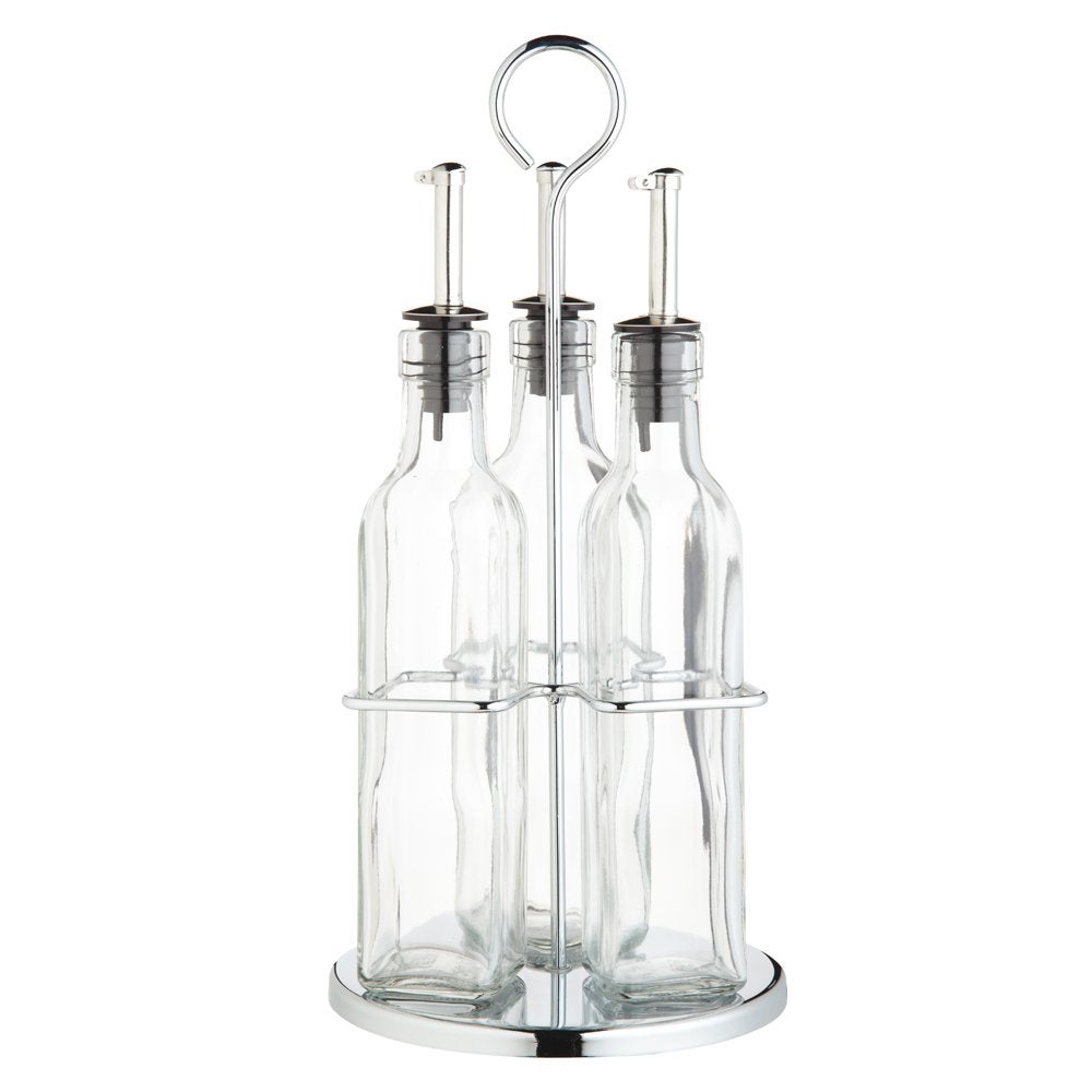 Sagaform Set Oliera E Acetiera In Vetro Con Tappi In Quercia – 2 Pezzi, Design Scandinavo, 8,5 Cm - 4