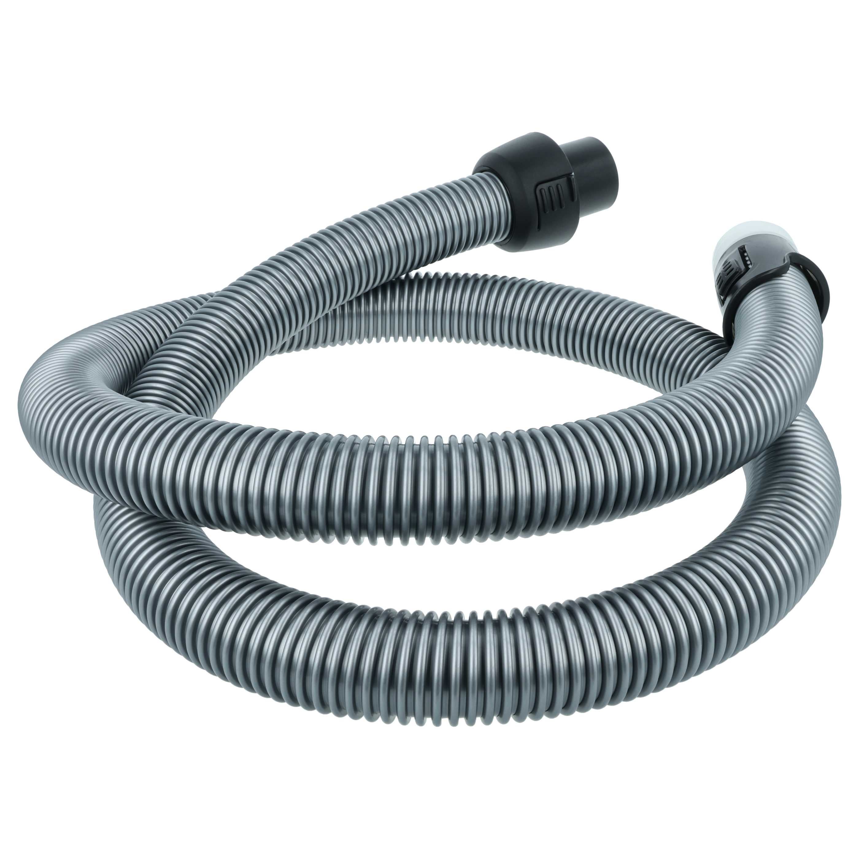 vhbw Tuyau de remplacement aspirateurs, 1.8 m, noir / argent, compatible avec Electrolux ESPC74SWT, EUF81DB, JMALLFLOOR, JMALLFLR+ - 2
