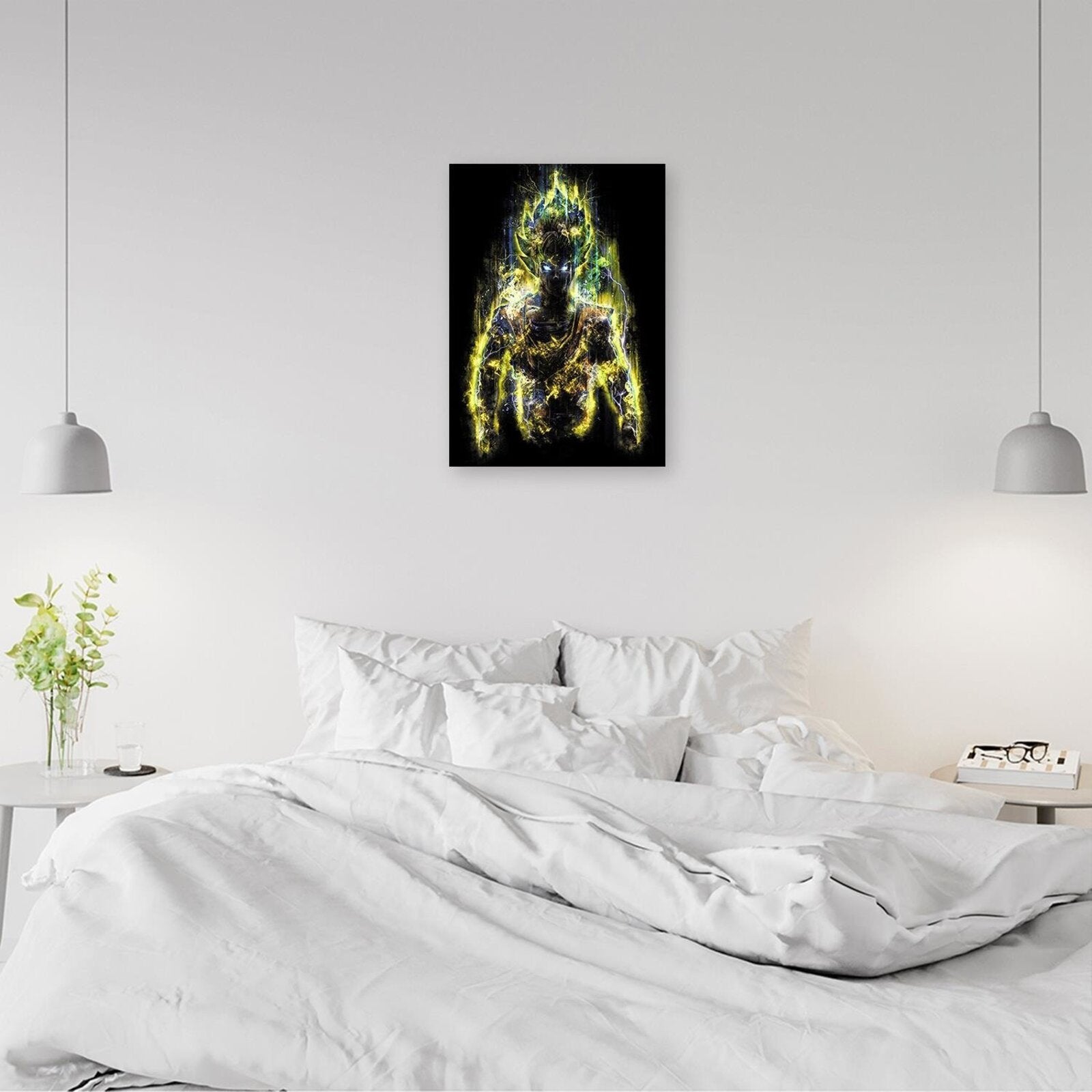 Tableau bois Dragon Ball Super Saiyan Son Goku III - 80 x 120 cm - 4