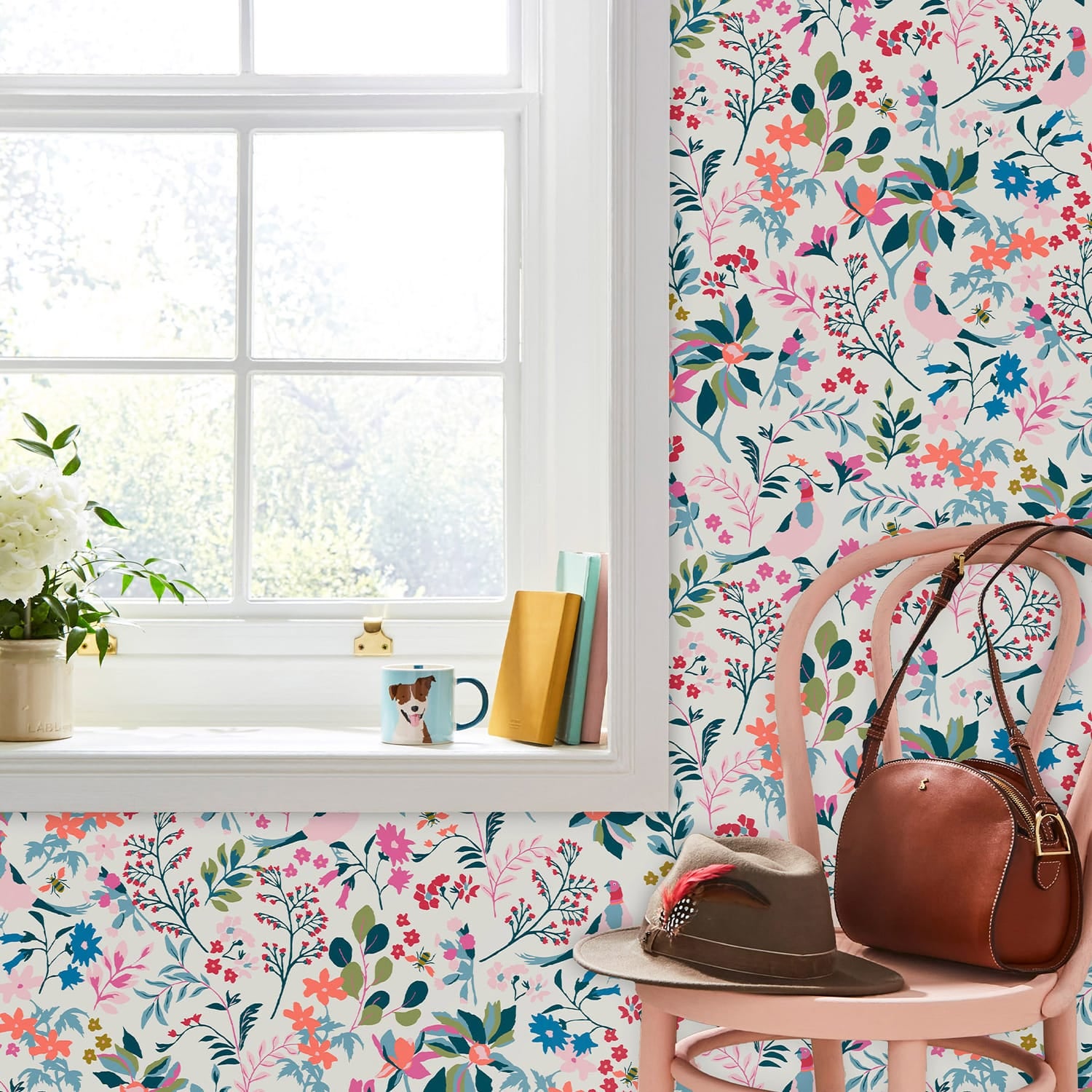 Joules Tapeta filzelinowa FIELDS EDGE FLORAL 10 m x 52 cm