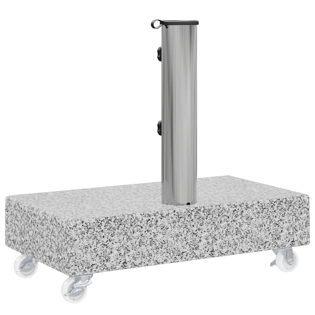 vidaXL Socle de parasol Gris clair 45x25x8,3 cm Granite - 8