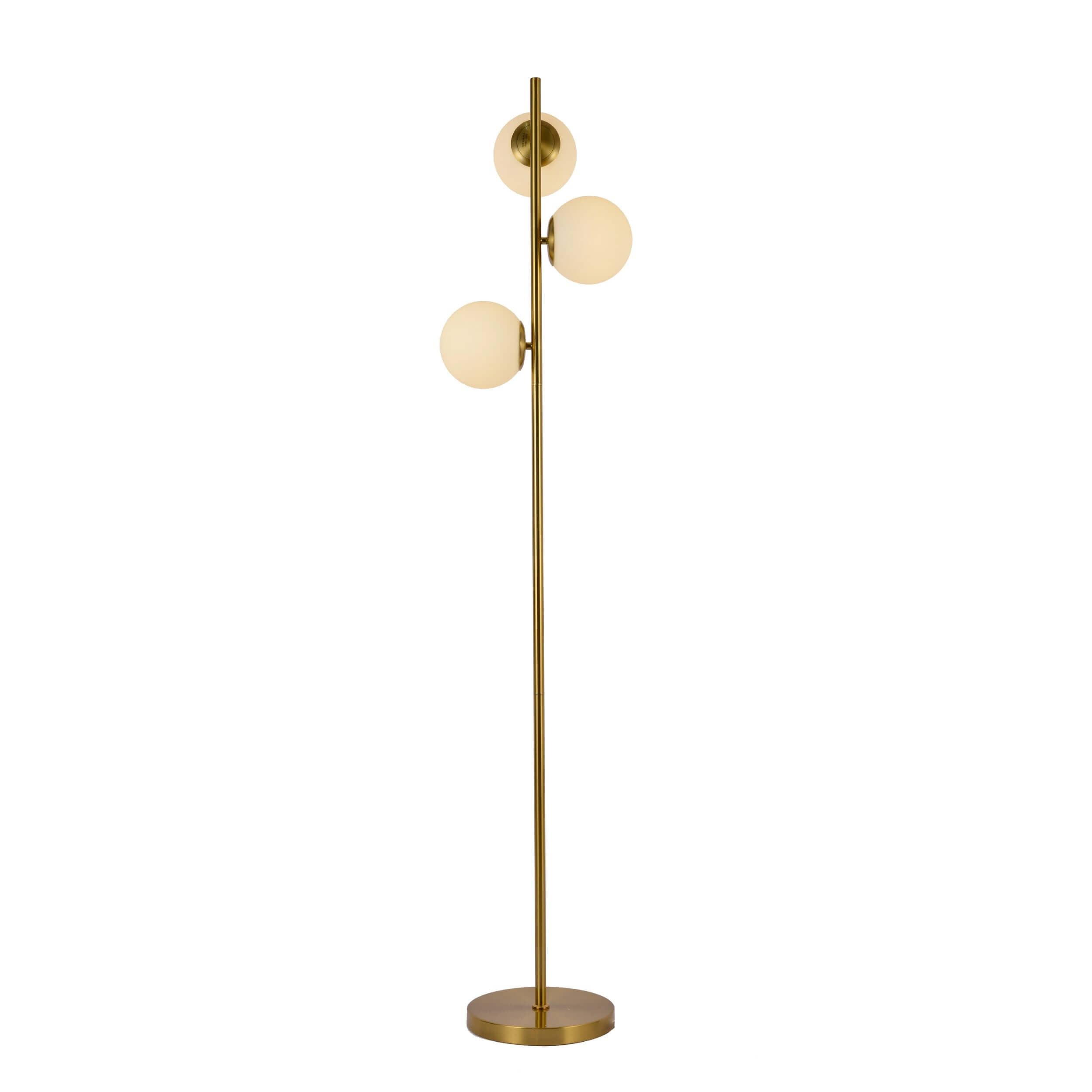 Lampa podłogowa stojąca Dorado złoto-biała 3xE14x40W wym: 160 x 30 x 30 cm metal Light Prestige - 6