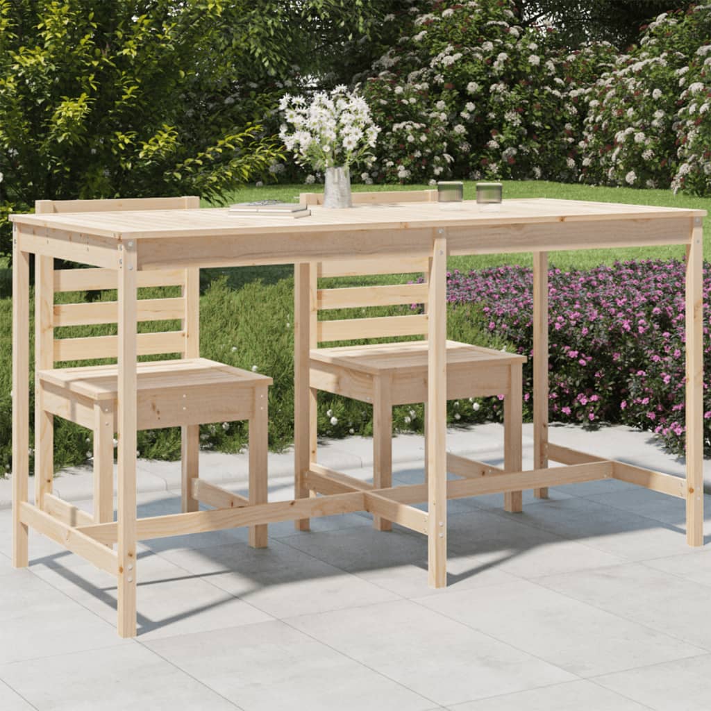 Table de jardin 203,5x90x110 cm bois massif de pin | Leroy Merlin