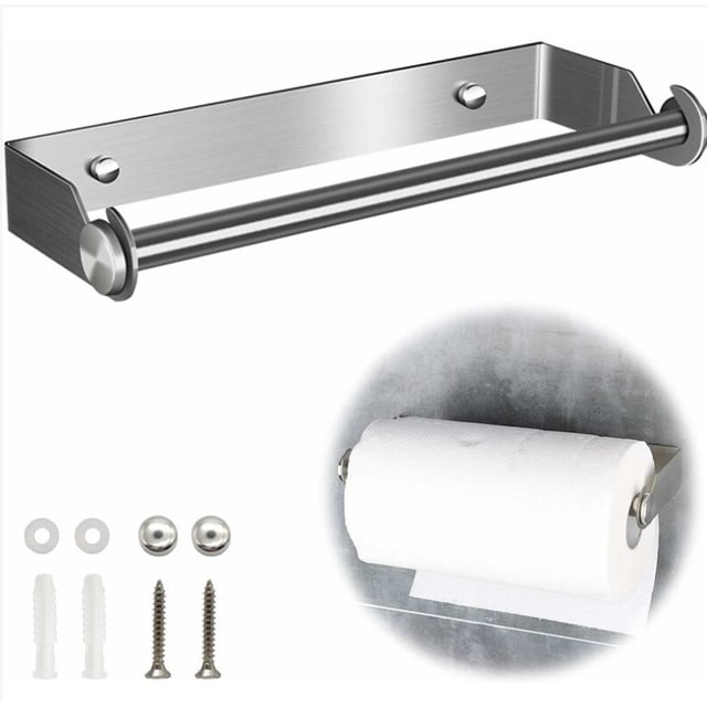 Rangement de cuisine 4 en 1 pour papier d'aluminium et papier