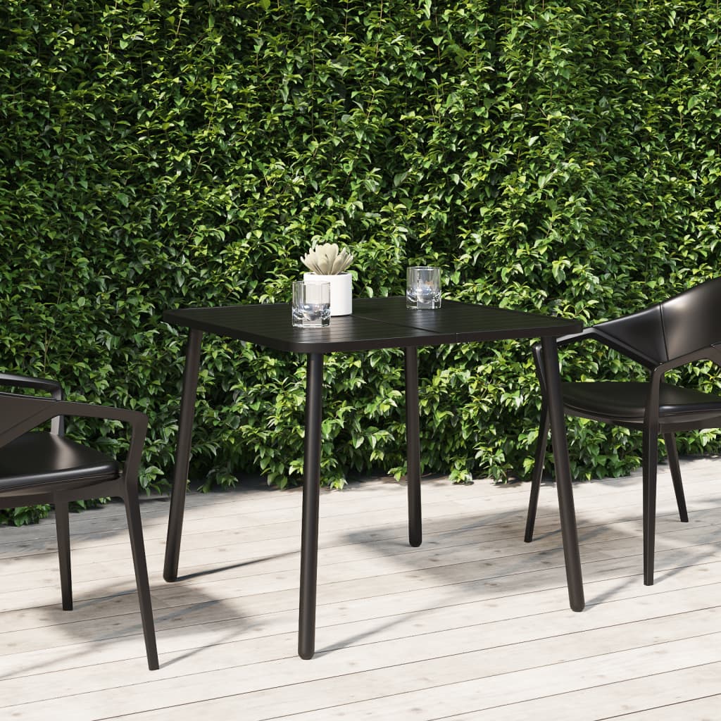 Stół ogrodowy vidaXL stal antracyt 80x80x71 cm solidny i stabilny