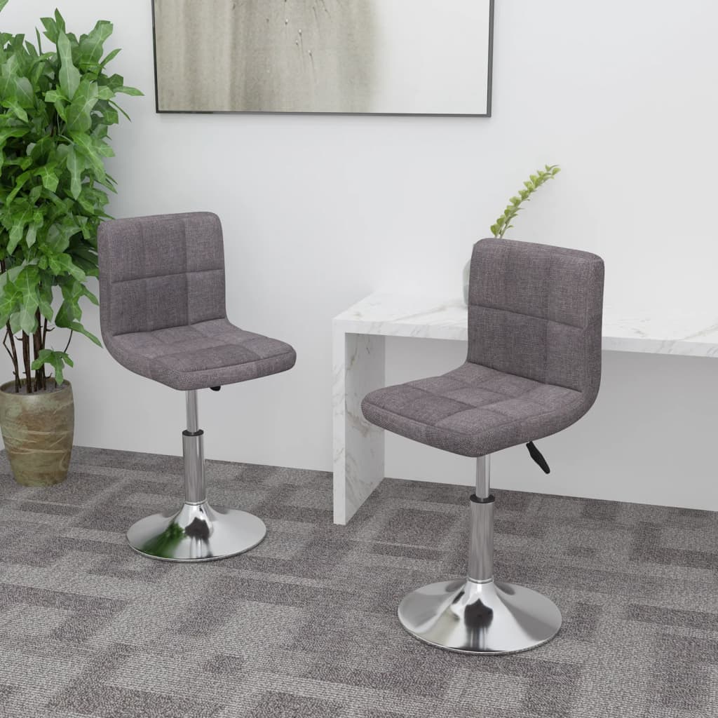 ZERONE Chaises pivotantes de salle à manger 2 pcs Crème Velours VE013