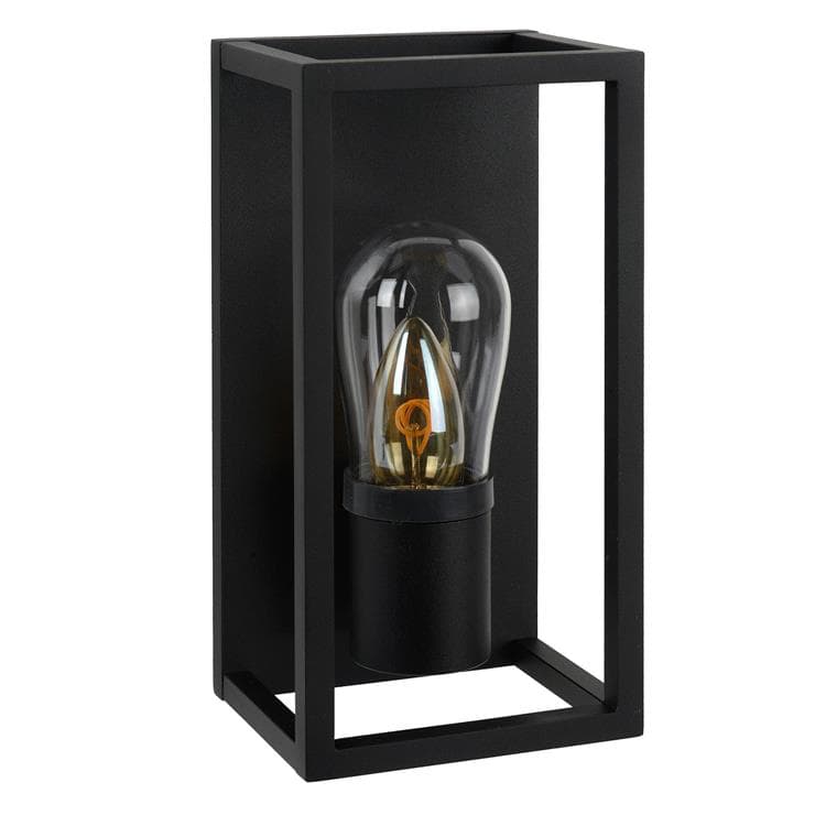 Kinkiet zewnętrzny CARLYN czarny 1xE14x6W wym:25x12,5x12cm IP54 Lucide