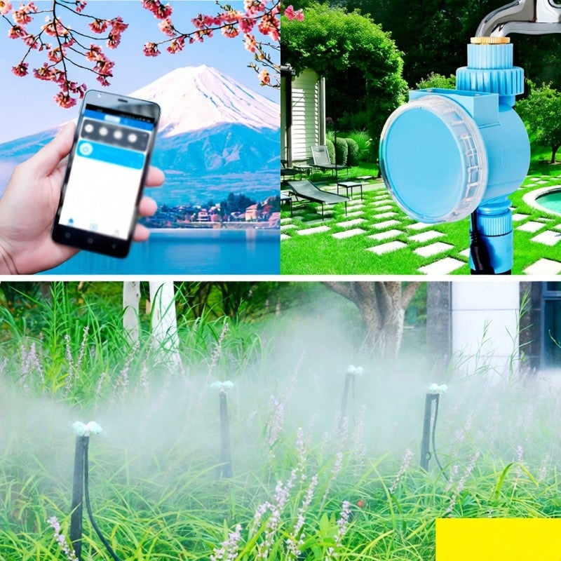 Sprinkler Timer Automatic Irrigation Controller Watering Timer APP Télécommande WiFi Connection pour Garden Lawns Patio Agriculture - 7