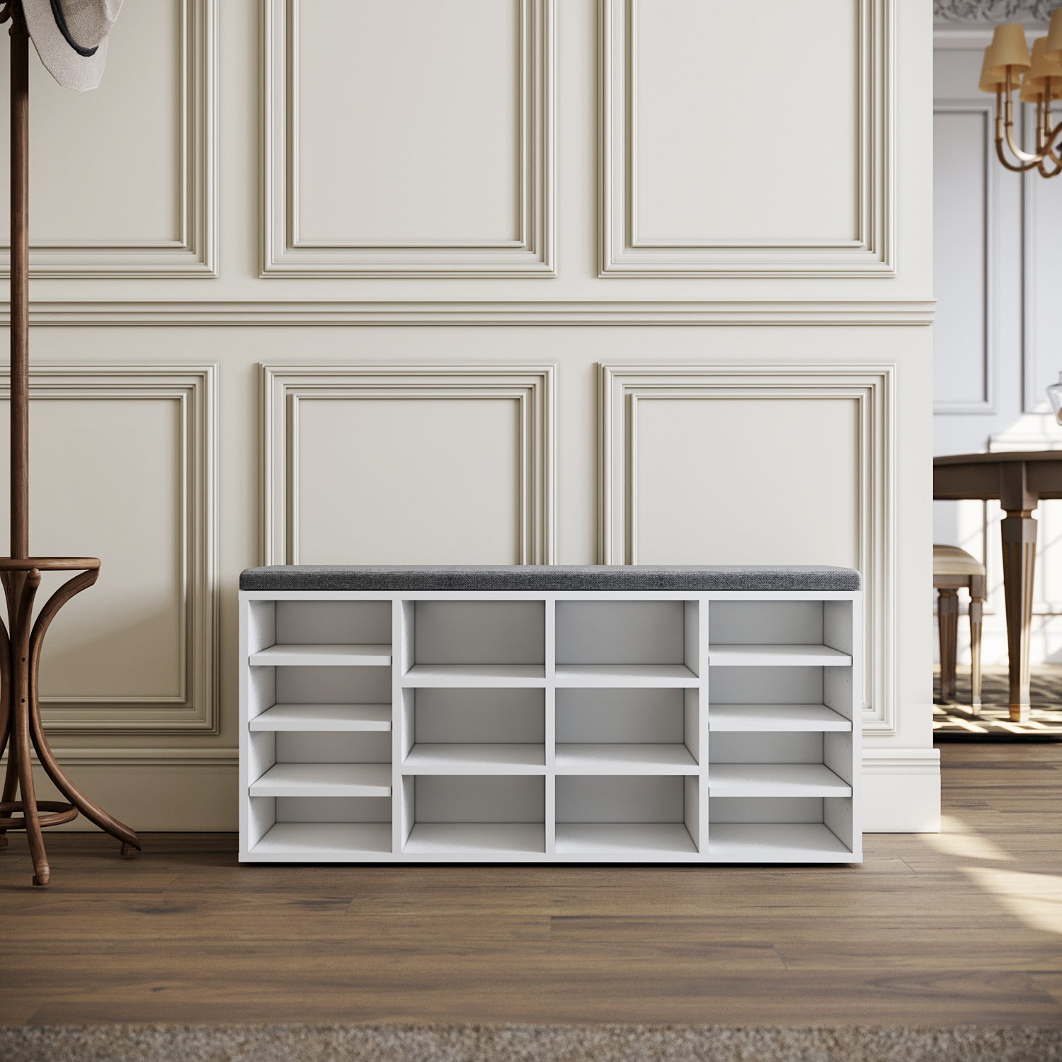 WooDerson Banc à Chaussures Avec Rangement D'armoire