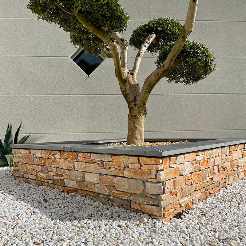 Parement Quartzite - dorado extrarustique - PIERRE ET PARQUET - 2