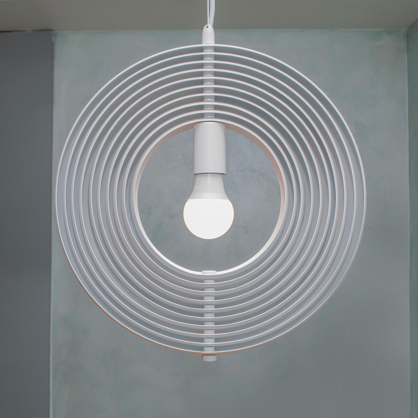 Plafonnier suspendu réglable, style contemporain, lampe suspendue en métal, 1 x E27/60 W/230 V - 7