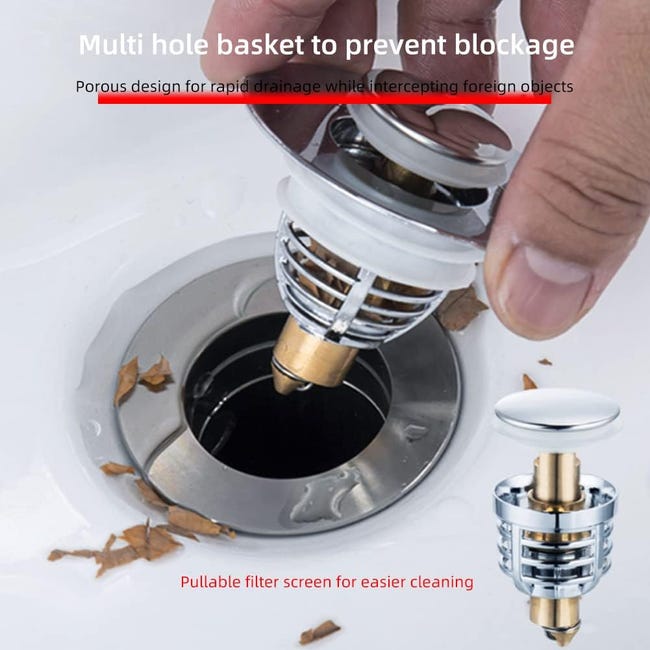 Tappo Per Lavello In Acciaio Inox - Diametro 40 Mm, Regolabile In Altezza, Con Guarnizione - Foto 4