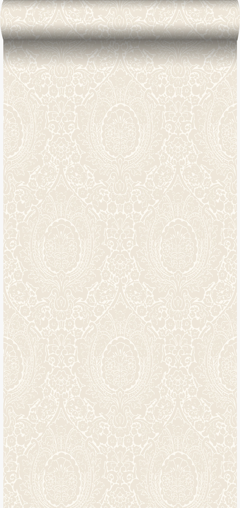 Tapeta ozdoby kwitnącej bieli - 53 cm x 10.05 m - ORIGIN
